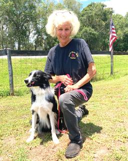 Lee Martin, Sr. Animal Care Consultant, with Sky, a Border Collie. Lee had over 40 years of experience caring for large animals, such as, Elephants, Lions & Tigers to small animals, such as, Dogs, Cats, Birds and Wildlife Rehabilitation.
