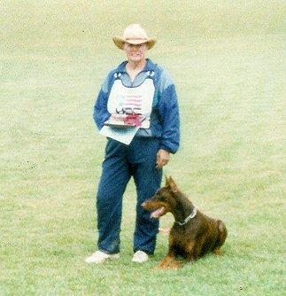 Here's Linda Werlein, Sr. Training Consultant at Euro Pros, with one of her competition dogs